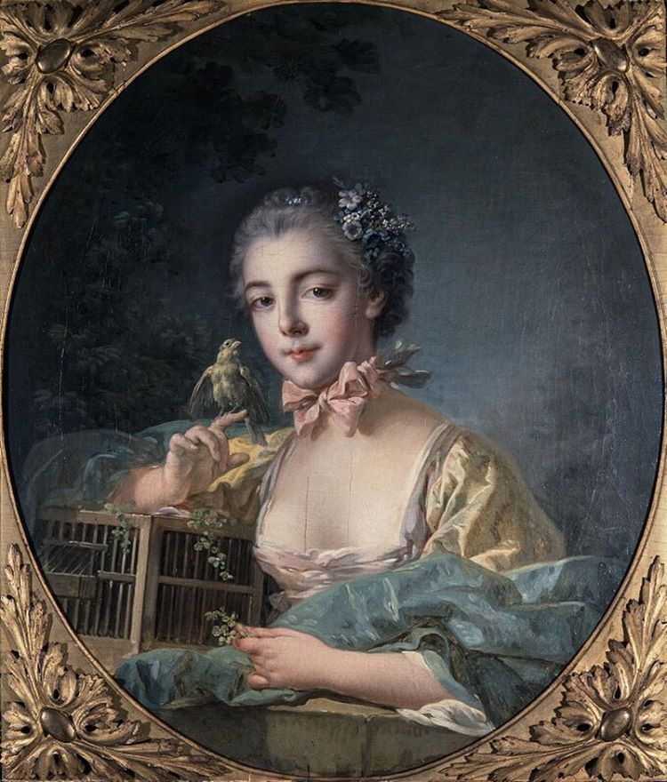 Франсуа Буше. Портрет дочери художника в овале