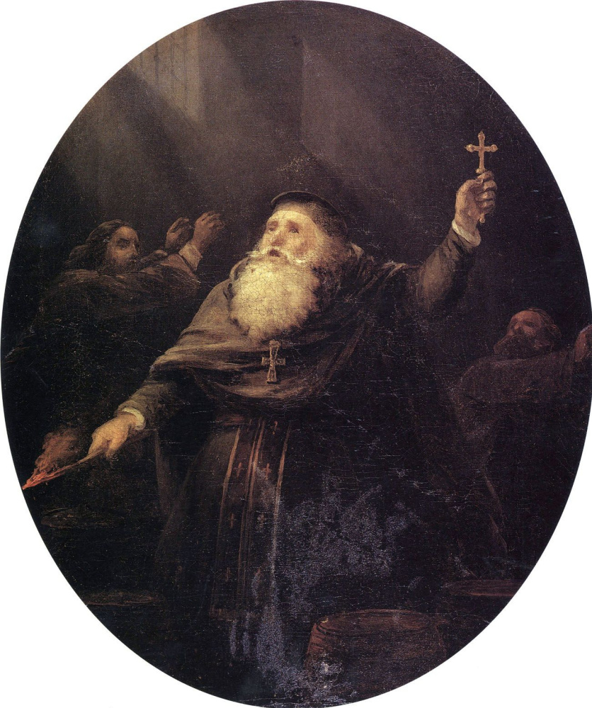 Иван Константинович Айвазовский. Взрыв Аркадионского монастыря на Крите в 1866 году
