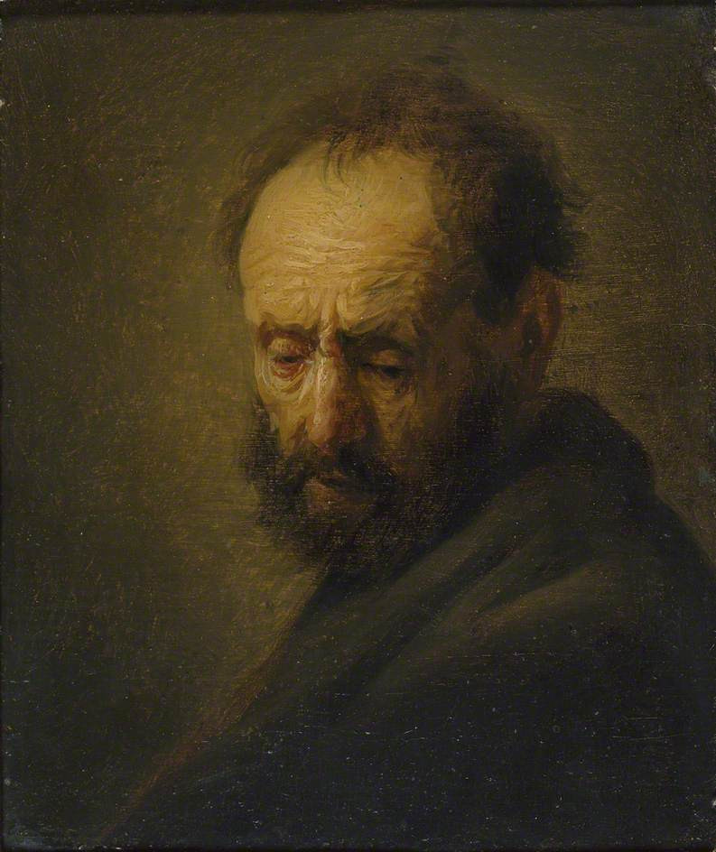 Рембрандт Харменс ван Рейн. Голова бородатого мужчины (стиль Рембрандта)