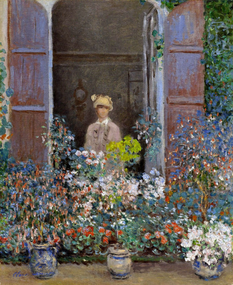 Клод Моне. Камилла Моне у окна, Аржантёй