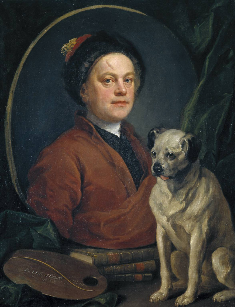 Уильям Хогарт. Автопортрет с собакой