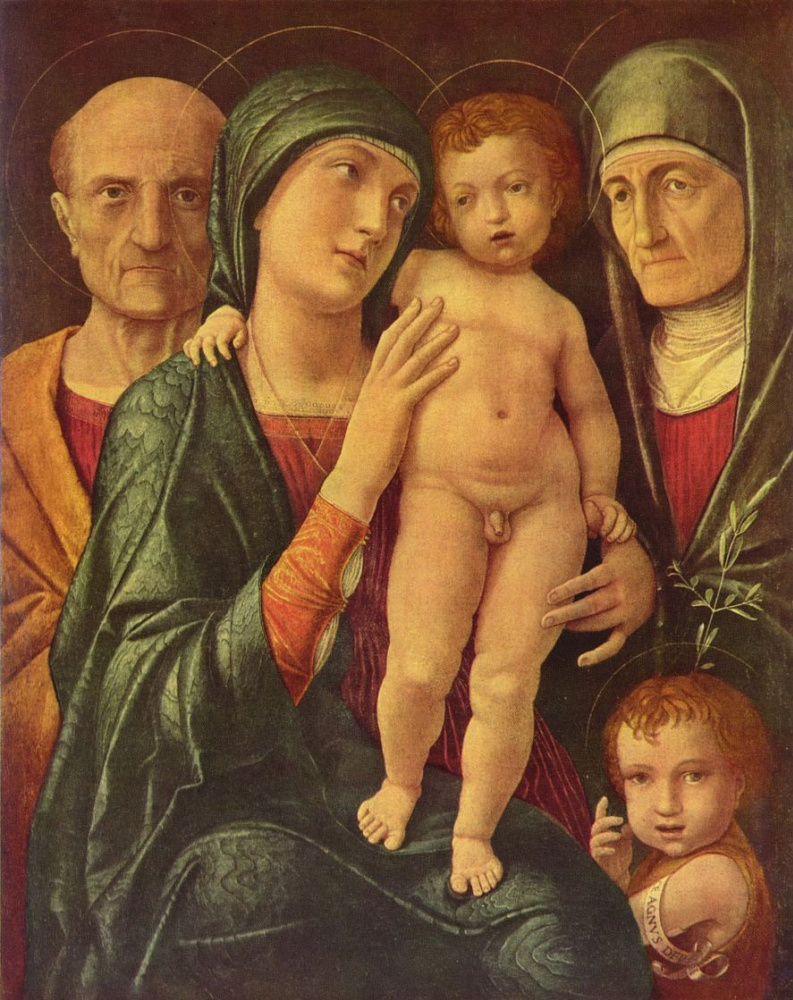 Андреа Мантенья. Святое семейство со Святой Елизаветой и младенцем Иоанном