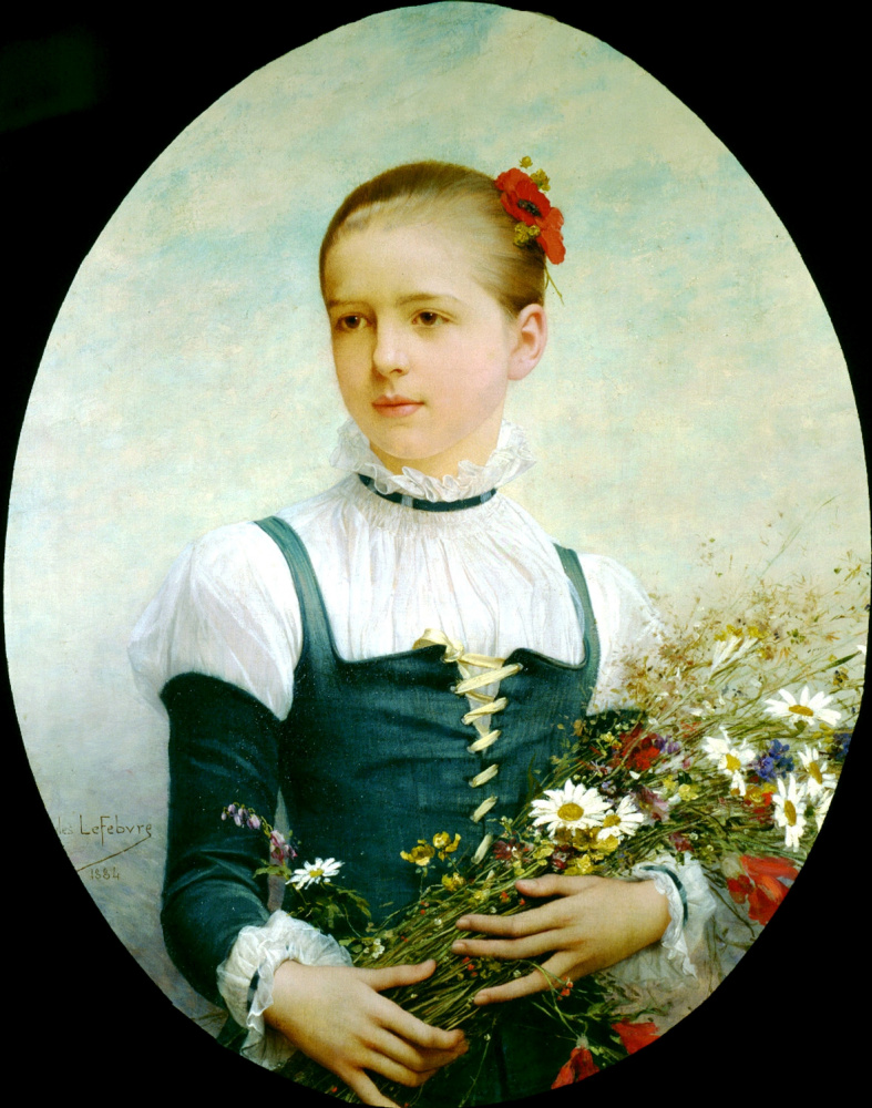 Жюль Жозеф Лефевр. Портрет Эдна Баргер из Коннектикута. 1884