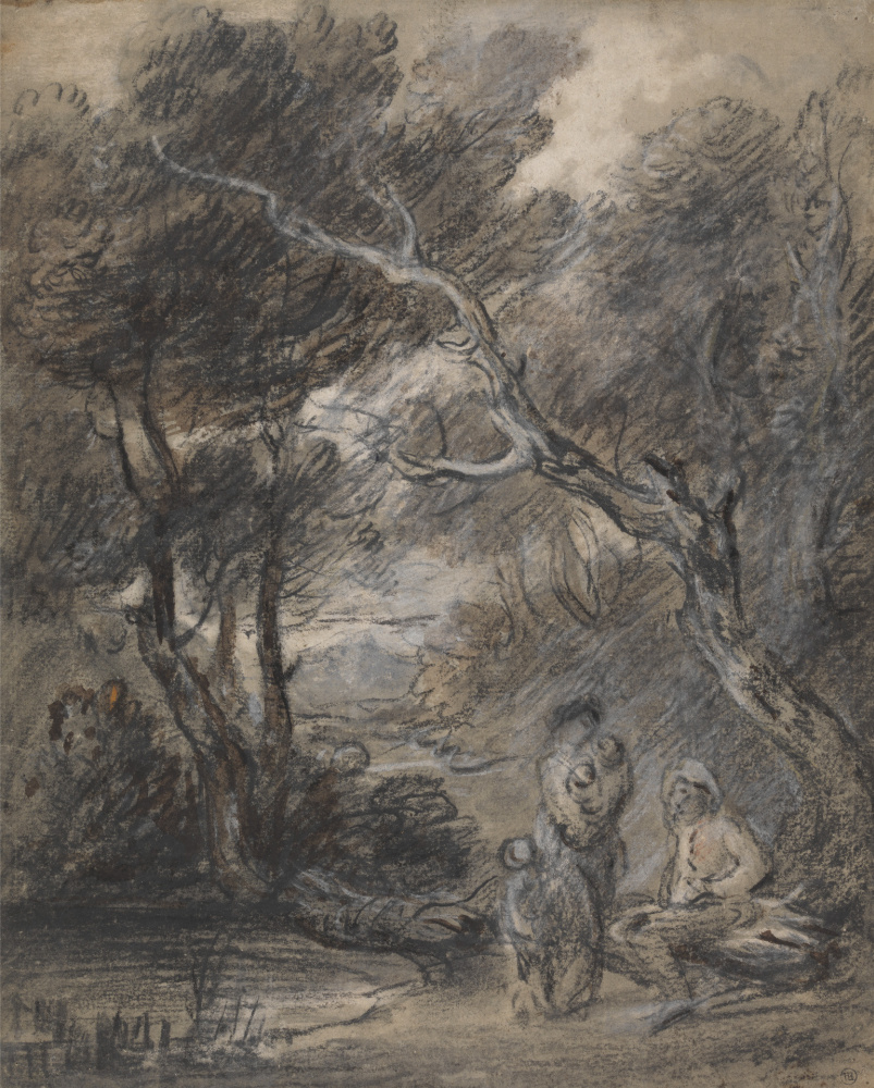 Томас Гейнсборо. Лесной пейзаж с фигурами