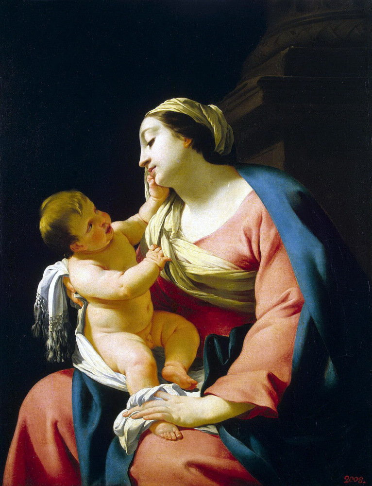Симон Вуэ. Мадонна с младенцем