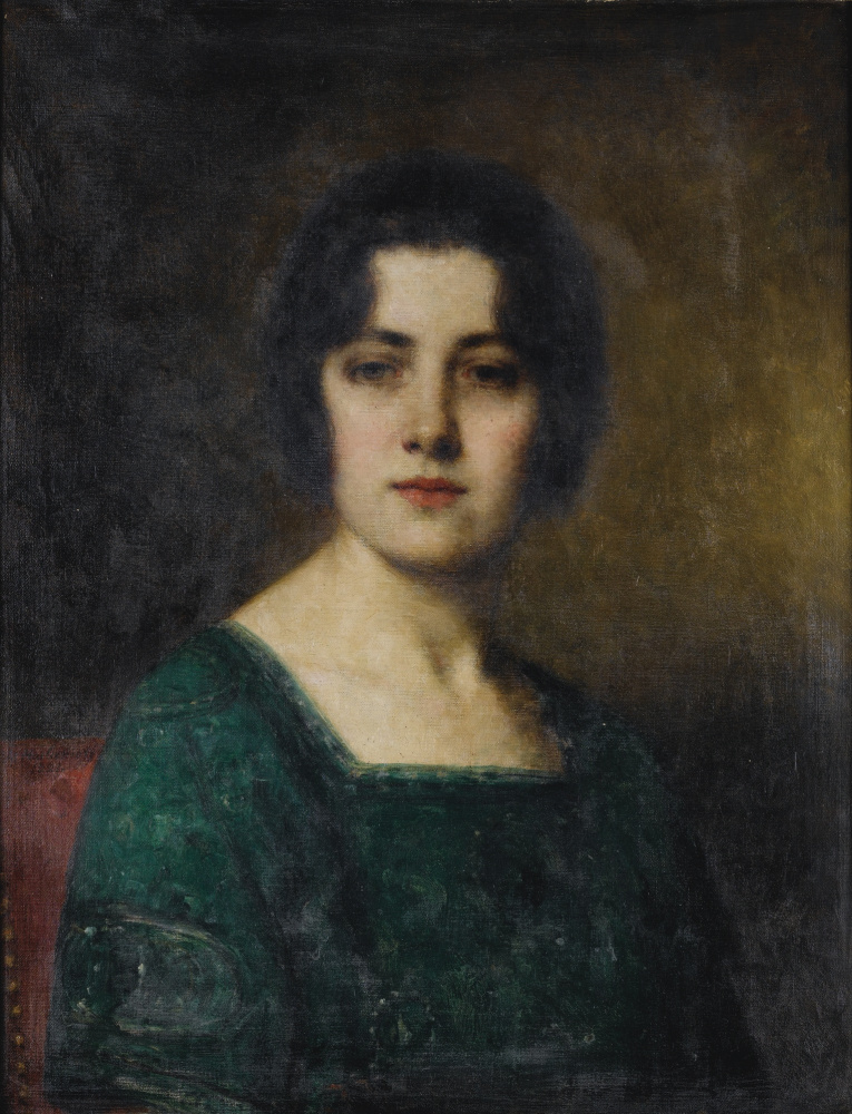 Алексей Алексеевич Харламов. Портрет мадам Феретте. 1921