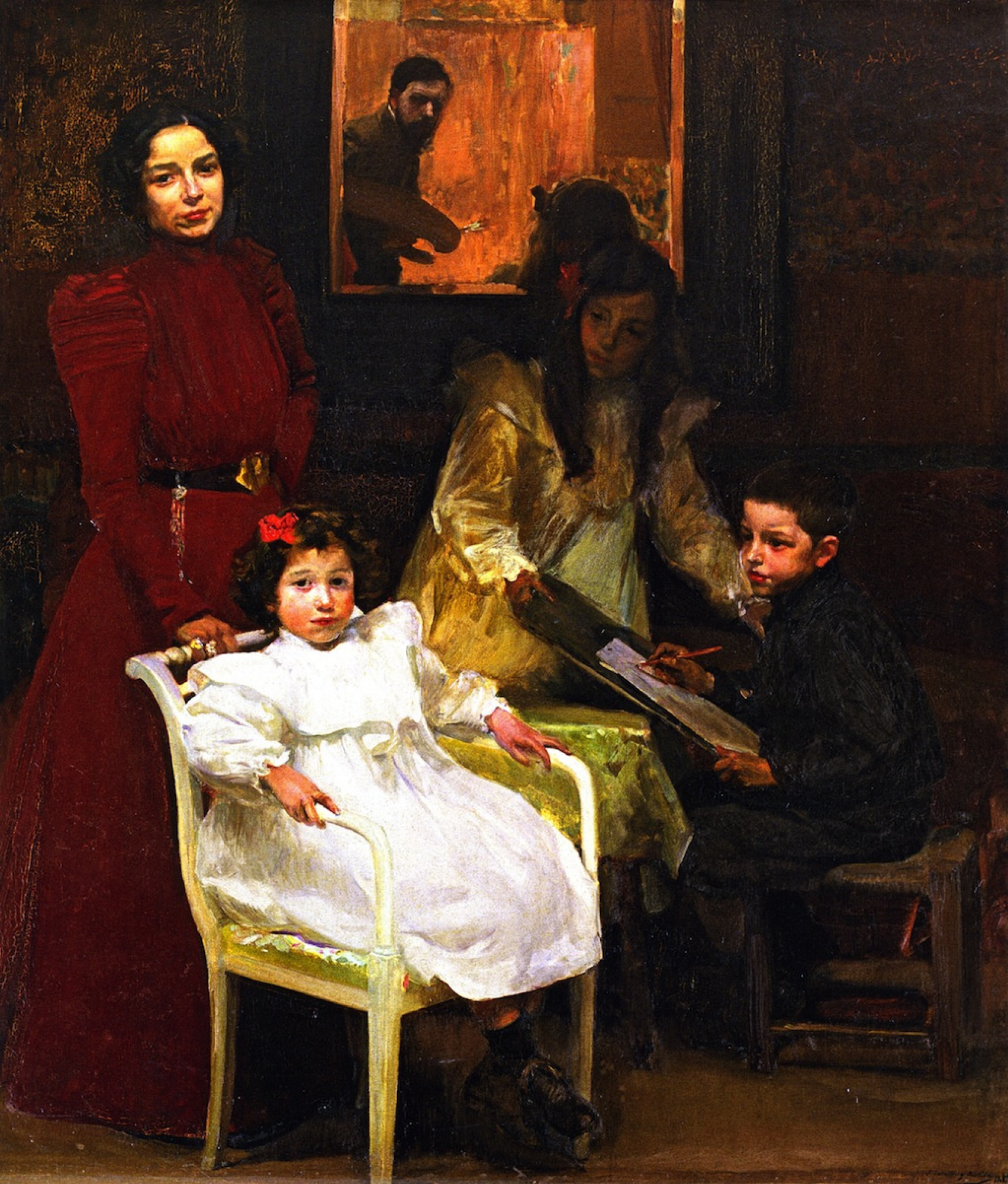 Хоакин Соролья (Соройя) - Моя семья, 1901, 159×185 см: Описание  произведения | Артхив