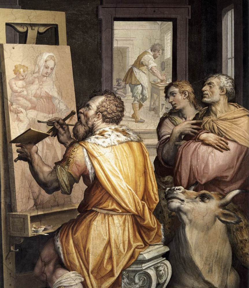 Святой Лука пишет портрет Богородицы