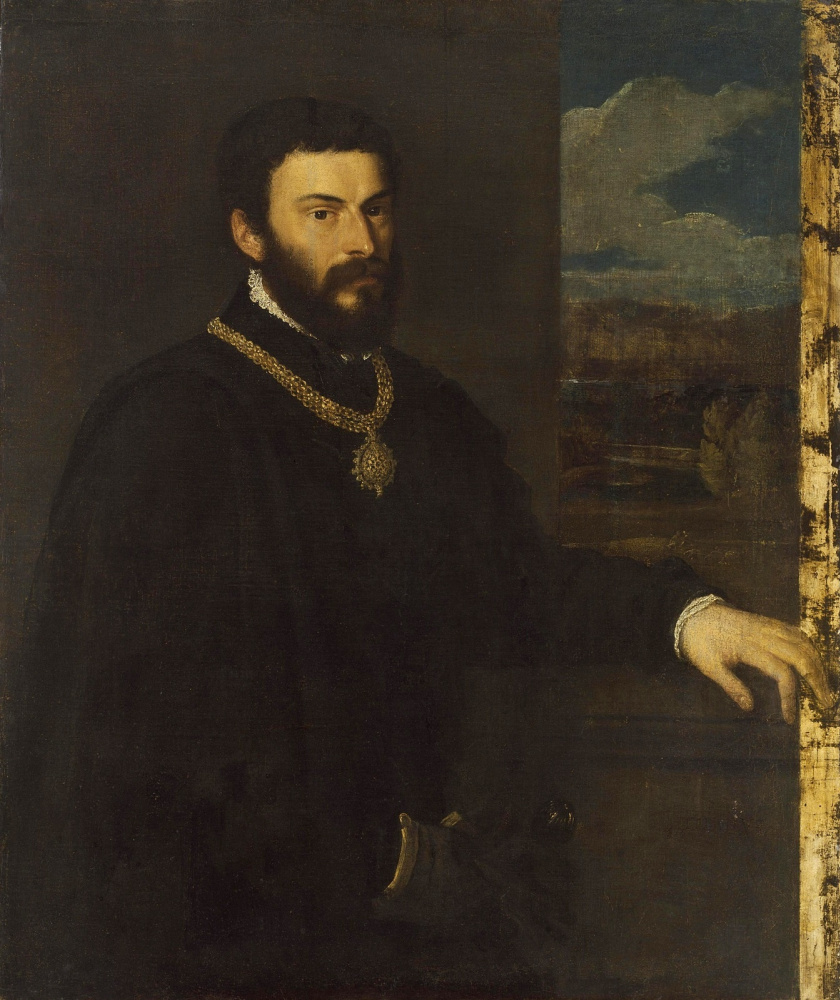 Тициан Вечеллио. Портрет графа Антонио Порчиа и Бругнеа