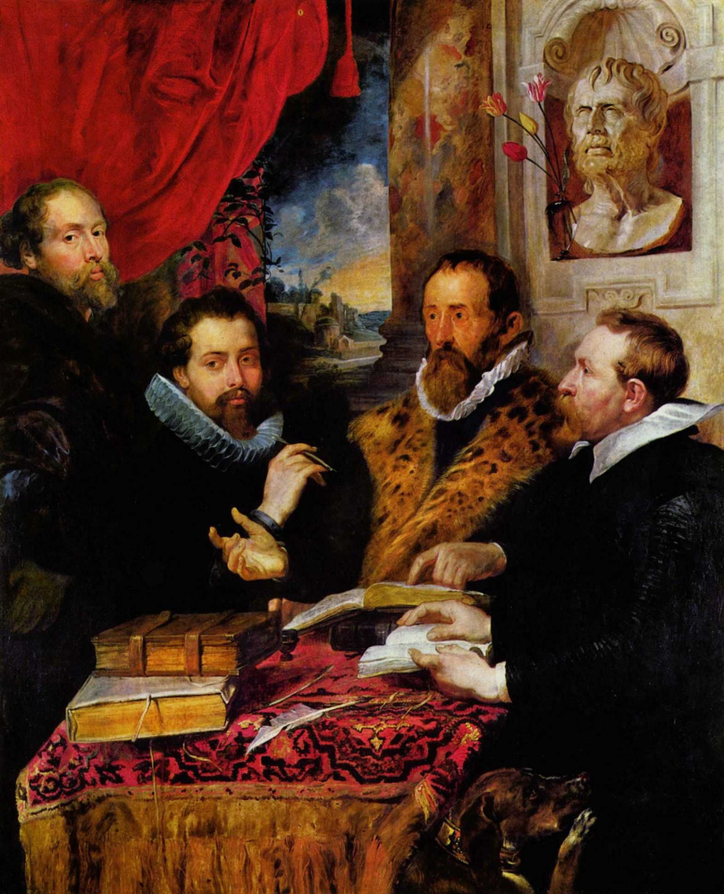 Питер Пауль Рубенс. Четыре философа, слева направо: Рубенс, его брат Филипп, ученый Липсиус и его ученик Ян ван дер Ваувере
