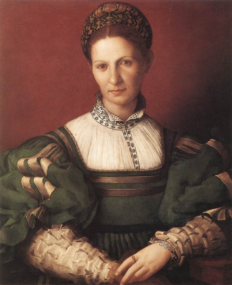 Аньоло Бронзино. Портрет дамы в зеленом