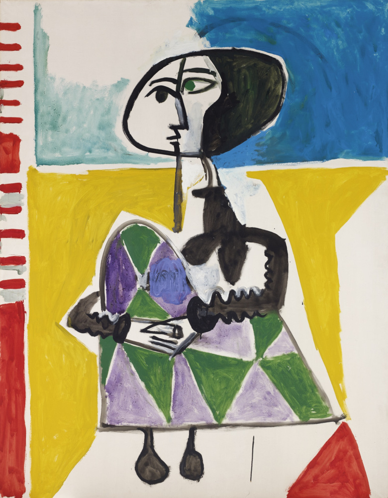 Пабло Пикассо. Женщина на корточках