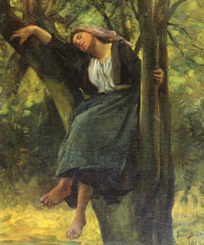 Жюль Бретон. Спящая на дереве