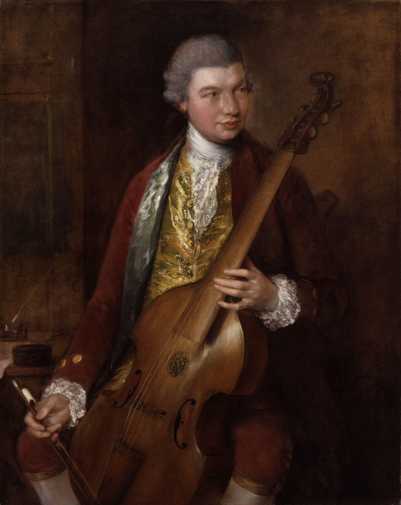 Томас Гейнсборо. Портрет композитора Карла Фридриха Абеля с его виолой да гамба