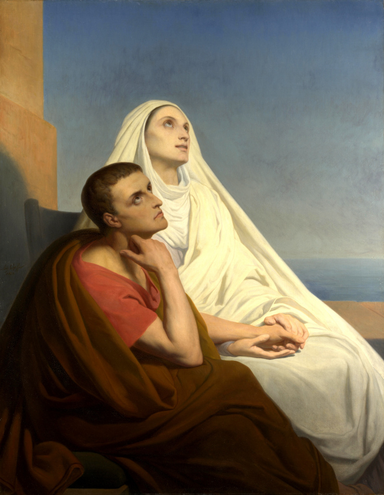 Ари Шеффер. Святой Августин и его мать Святая Моника
