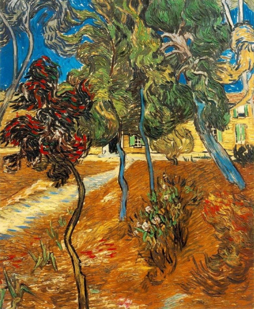 Винсент Ван Гог. Деревья в саду больницы