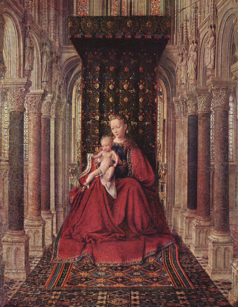 Дрезденский триптих. Центральная сцена: Мадонна с Младенцем