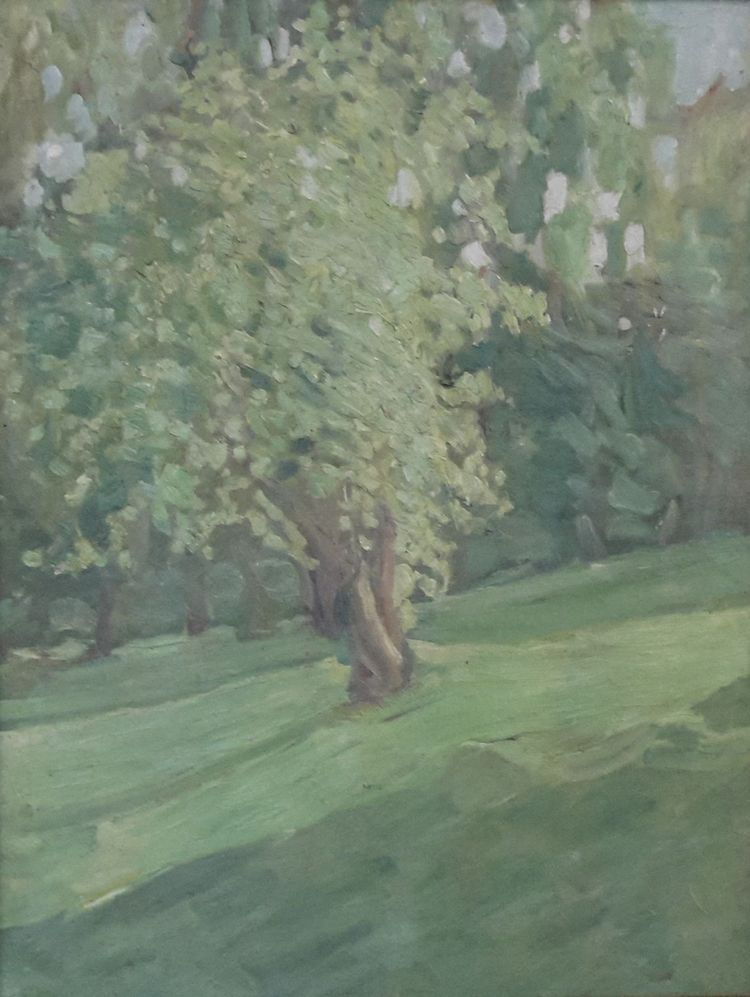 Роберт Рафаилович Фальк. Зеленое дерево (Цветущая черемуха)
