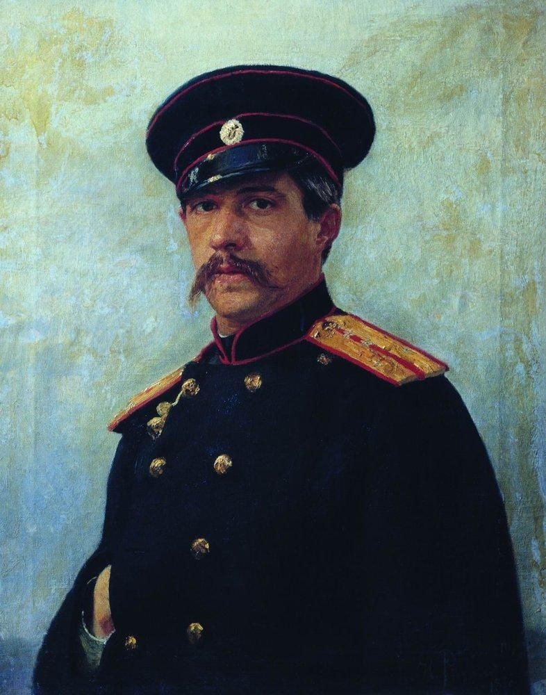 Илья Ефимович Репин. Портрет военного инженера, штабс-капитана А.А.Шевцова (1847-1919), брата жены художника