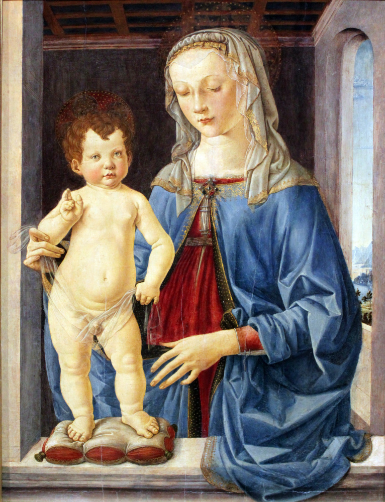 Андреа дель Верроккьо. Мадонна с младенцем