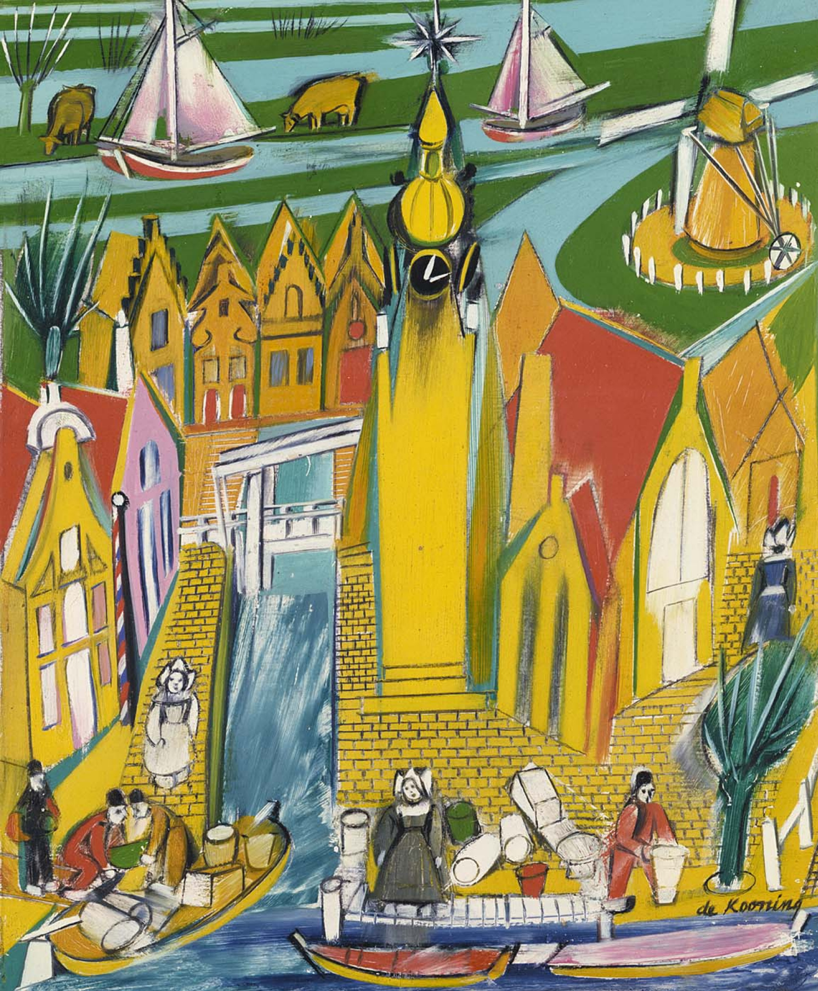 Виллем де Кунинг - Нидерланды, 1944, 27×32 см: Описание