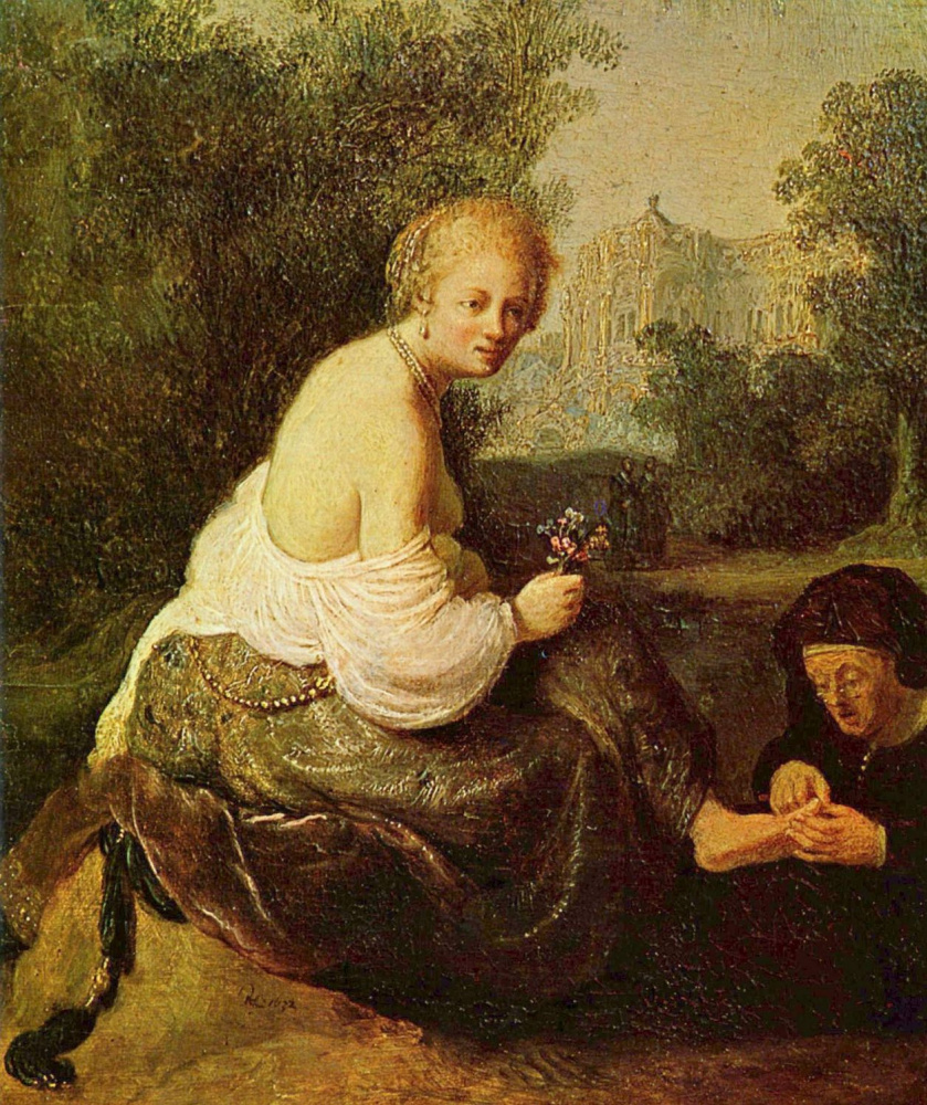Рембрандт Харменс ван Рейн. Старуха и молодая женщина
