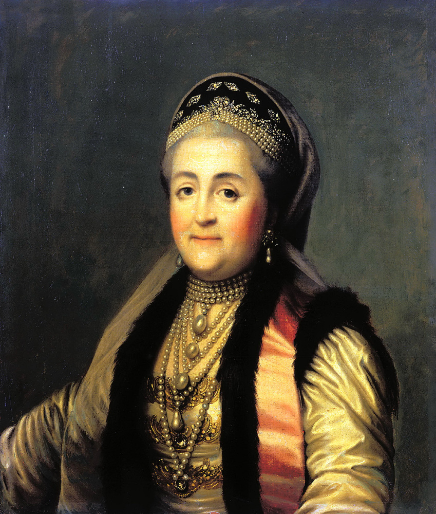 Эриксен, Вигилиус. Портрет Екатерины II в шугае и кокошнике