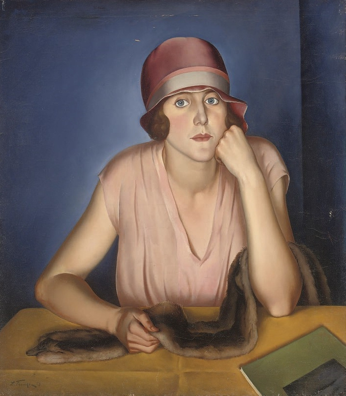 Леонид Исаакович Фрешкоп. Портрет жены художника. 1928