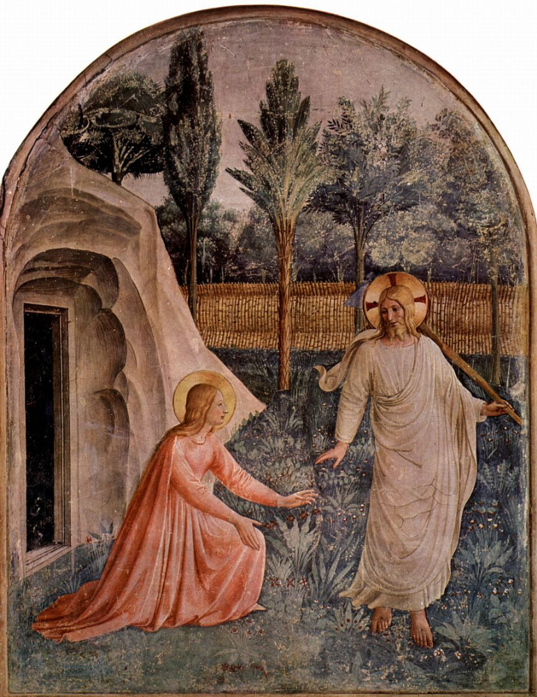 "Не прикасайся ко Мне!". Фреска монастыря Сан Марко, Флоренция