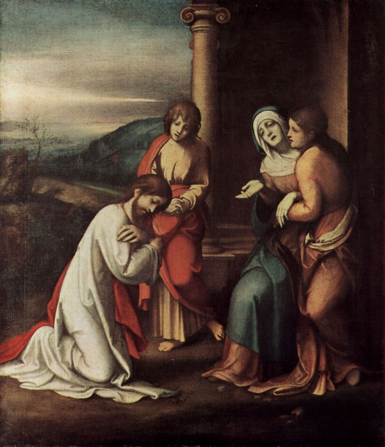Антонио Корреджо. Прощание Христа с Марией, с Марфой и Марией