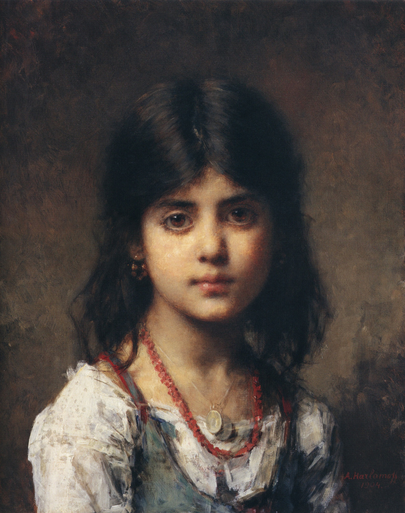 Алексей Алексеевич Харламов. Портрет девочки. 1904