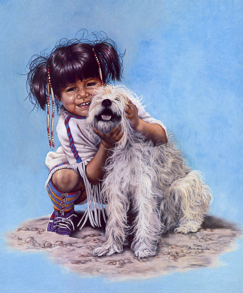 Пенни Энн Кросс. Ребенок с собакой