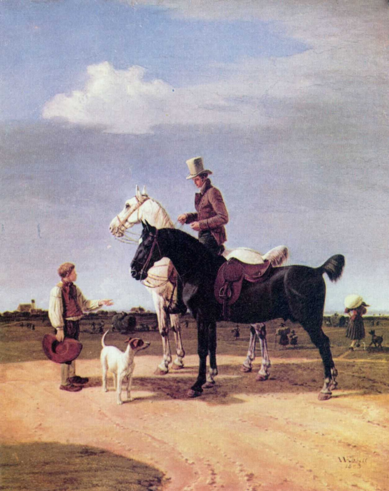 Вильгельм Александр Вольфганг фон Кобелль. Всадник с двумя лошадьми