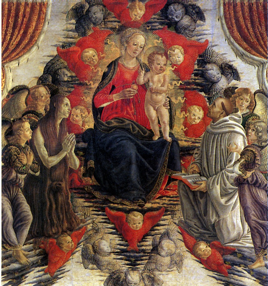 Франческо Боттичини. Мадонна с младенцем и Святой Марией Магдалиной