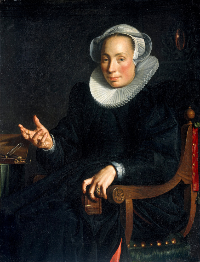 Иоахим Юттеваль. Портрет жены Кристины Юттеваль ван Хален