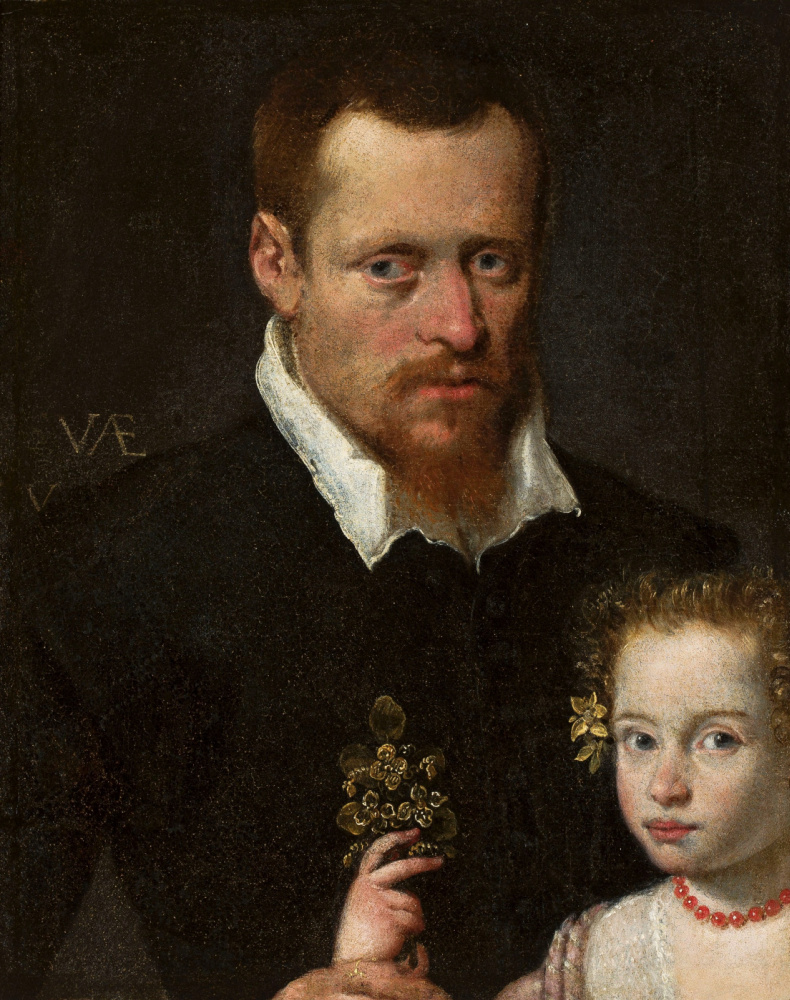 Софонисба Ангвиссола. Портрет мужчины с дочерью