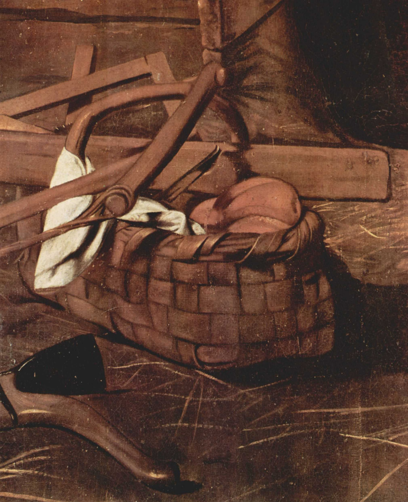 Микеланджело Меризи де Караваджо. Поклонение пастухов. Фрагмент