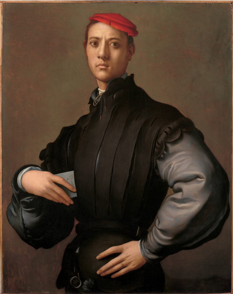 Якопо Понтормо. Портрет молодого человека в красной шапке