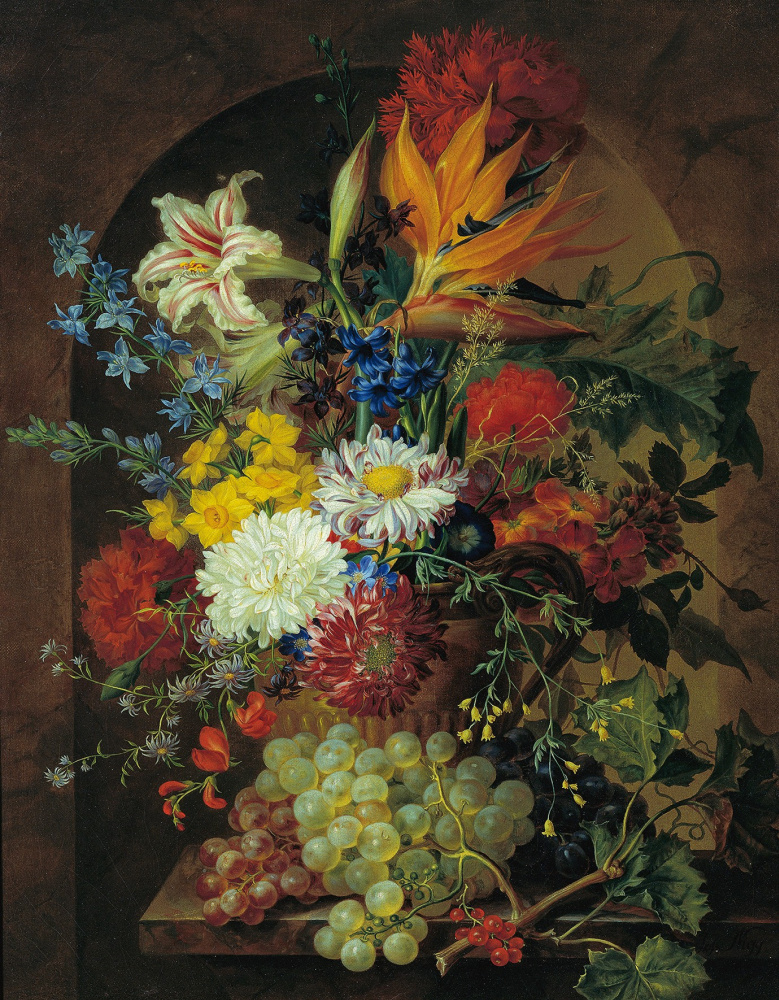 Йозеф Нигг. Цветочный натюрморт