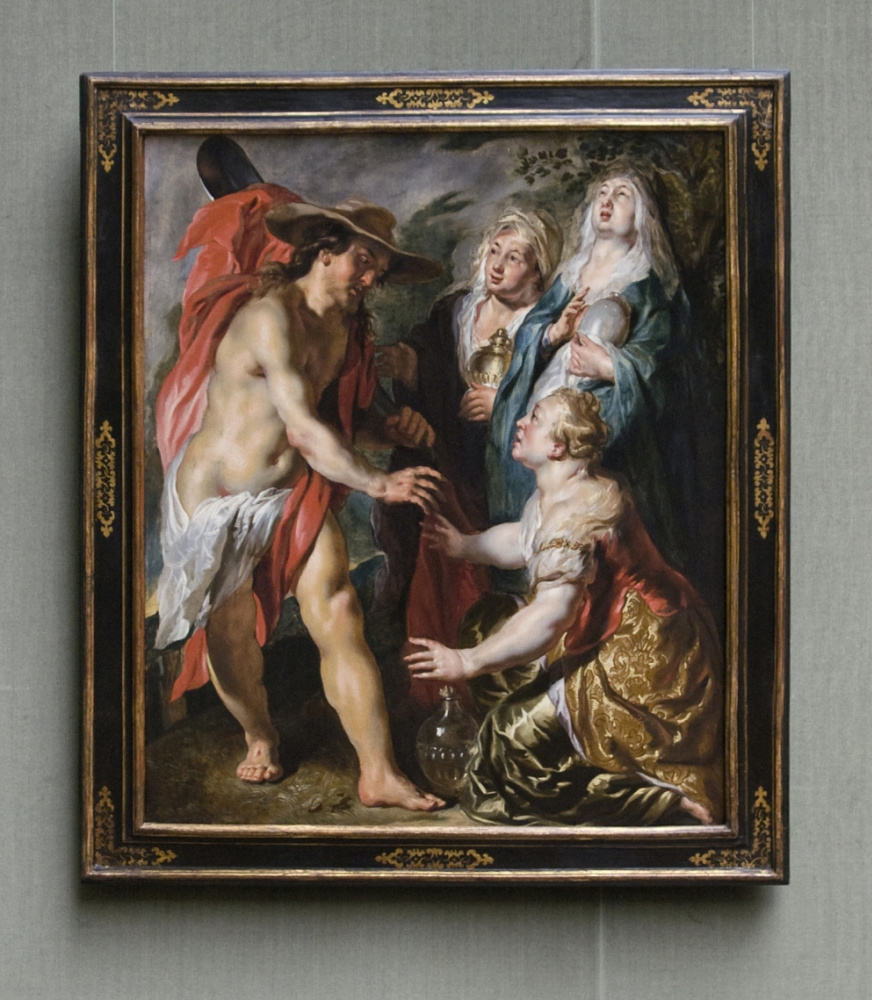 Христос в образе садовника перед тремя Мариями