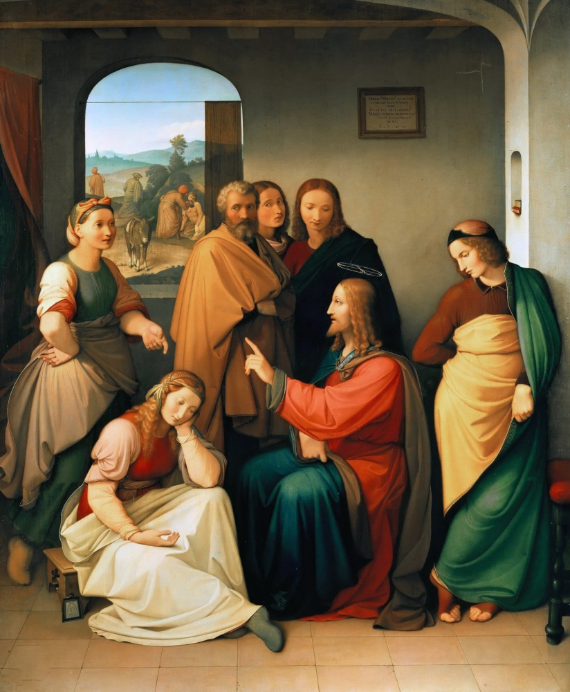 Иоганн Фридрих Овербек. Христос в доме Марфы и Марии