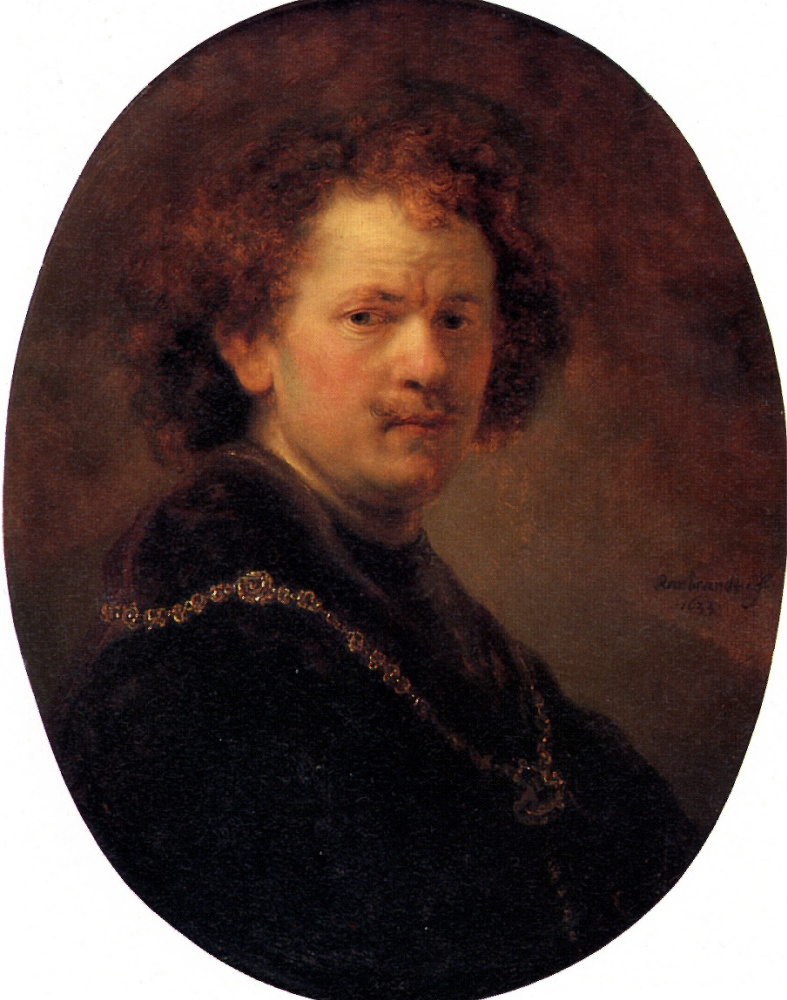 Рембрандт Харменс ван Рейн. Автопортрет с золотой цепью
