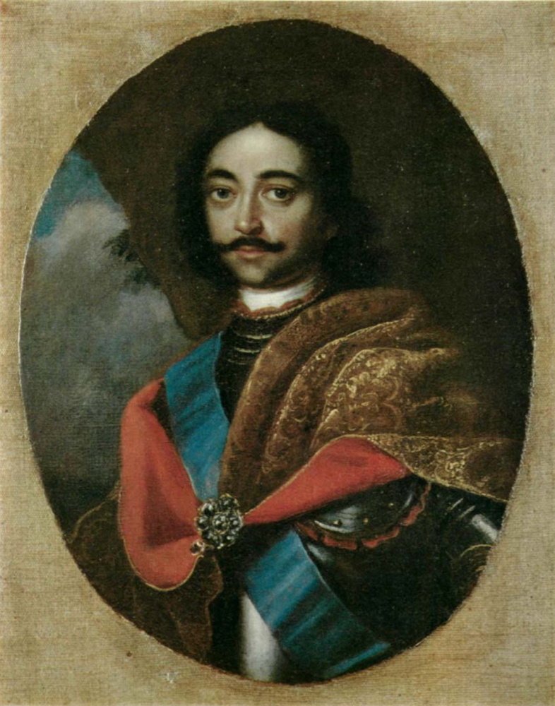 Иван Николаевич Адольский. Портрет Петра I. До 1725  Овал.