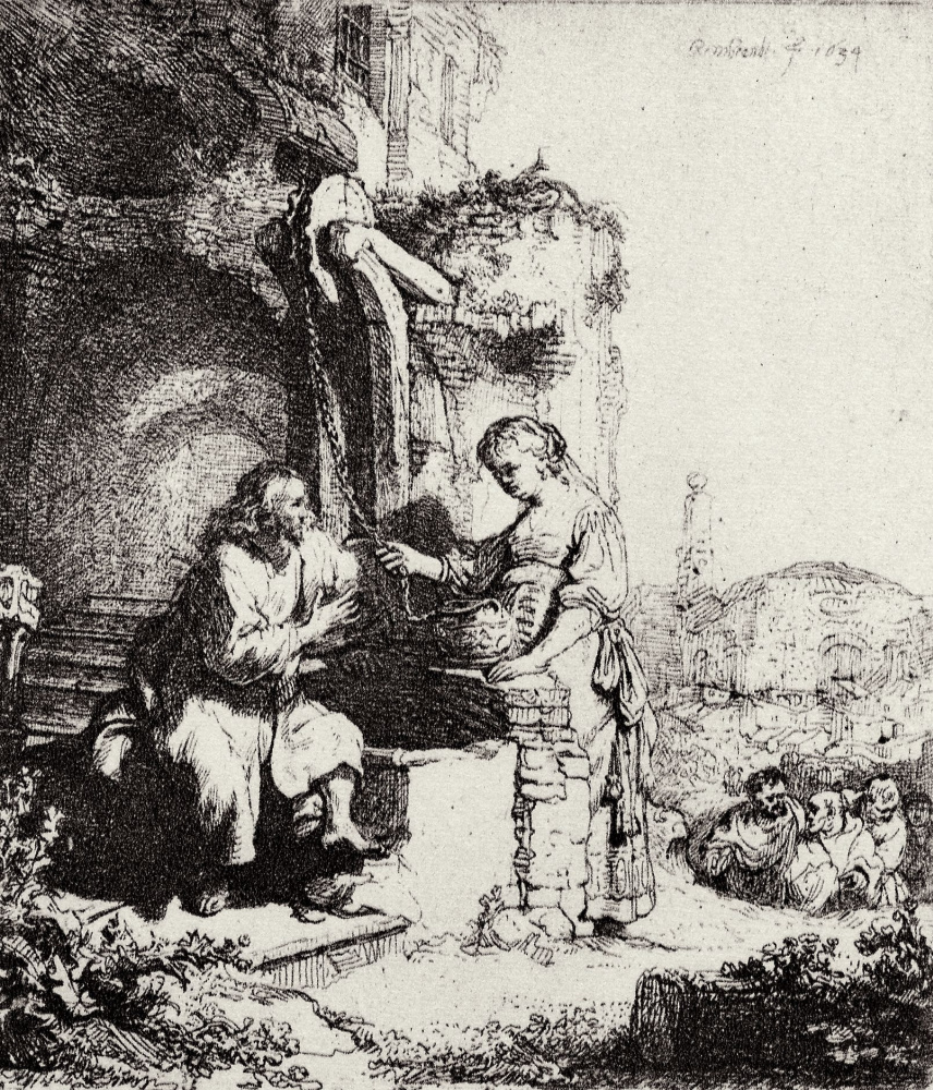 Рембрандт Харменс ван Рейн. Христос и самаритянка
