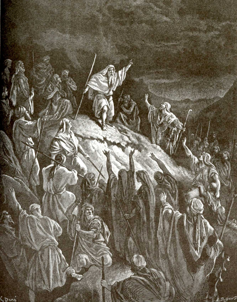 Поль Гюстав Доре. Иллюстрация к Библии: Маттафия призывает Иудеев к оружию