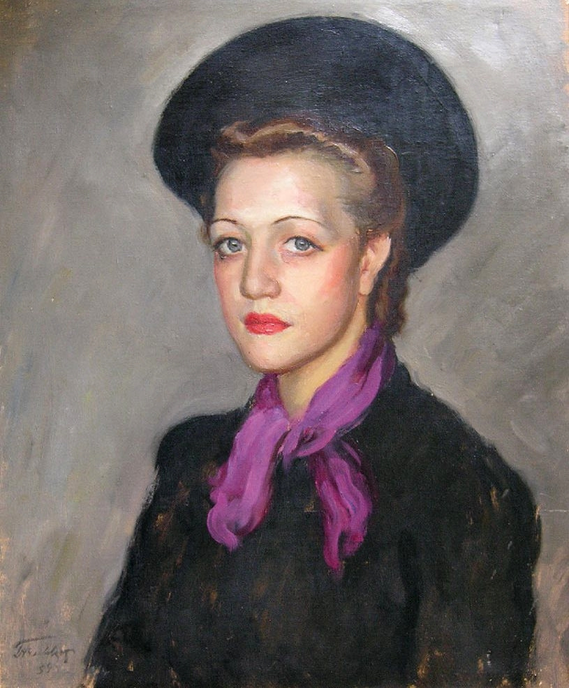 Леонид Исаакович Фрешкоп. Женский портрет. 1939