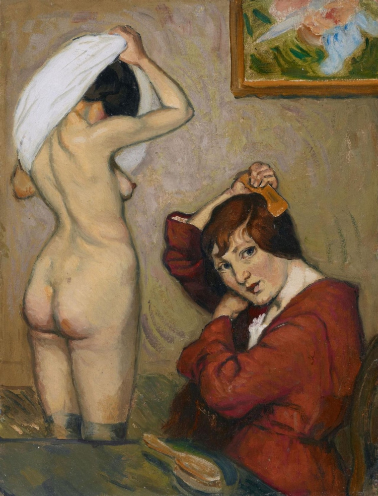 Луи Анкетен. Женщины за туалетом.  1890