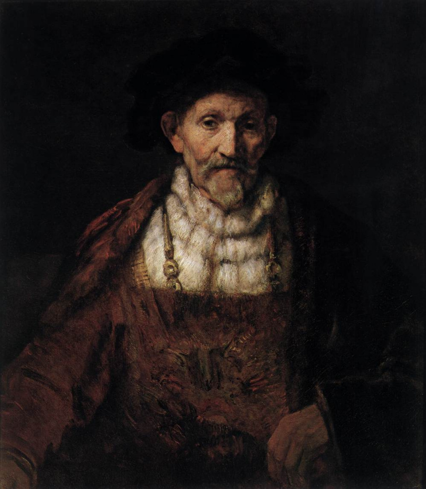 Рембрандт Харменс ван Рейн. Портрет старика в причудливом костюме