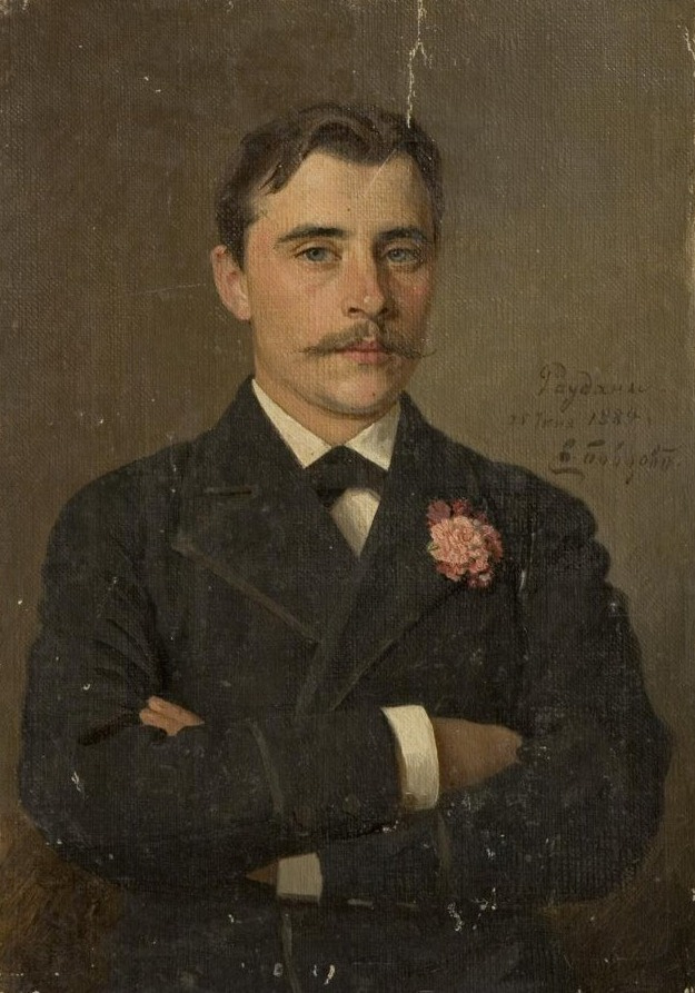 Виктор Алексеевич Бобров Россия 1842 - 1918. Портрет неизвестного