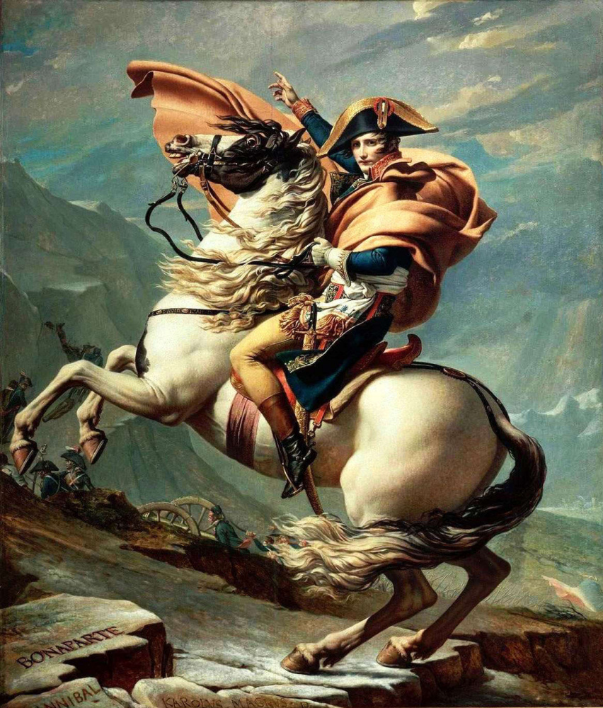 Жак-Луи Давид. Наполеон на перевале Сен-Бернар III